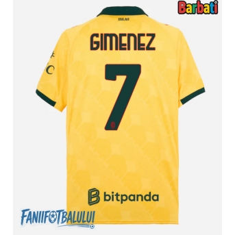 AC Milan Santiago Gimenez #7 Tricou Fotbal Replică 2025-26 Barbati Treilea